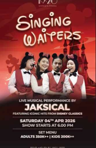 1920 LOUNGE KEMANG JAKARTA - SINGING WAITERS