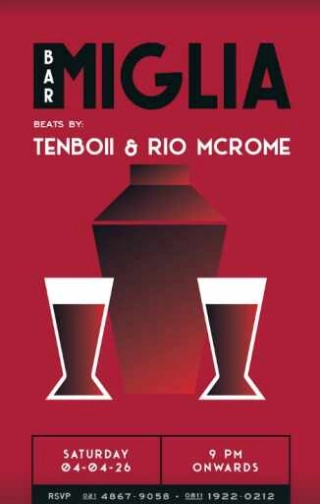 BAR MIGLIA SENOPATI JAKARTA - SATURDAY