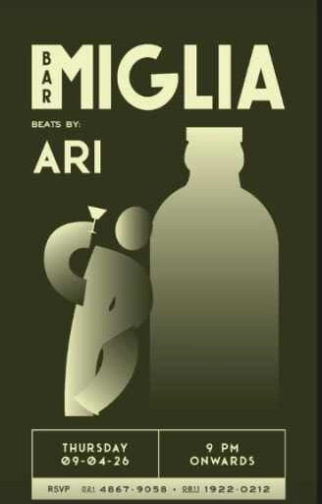 BAR MIGLIA SENOPATI JAKARTA -THURSDAY