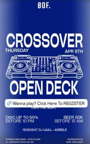 BOF KEMANG JAKARTA - CROSSOVER OPEN DECK