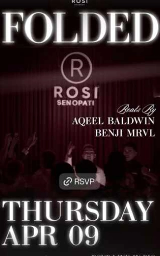 ROSI SENOPATI JAKARTA - FOLDED THURSDAY