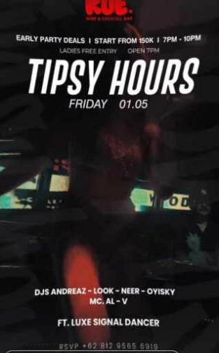 RUE WINE AND COCKTAIL BAR KEMANG JAKARTA - TIPSY HOURS
