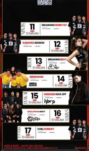 BABLAS GADING SERPONG - SEKARANG SENIN YA?