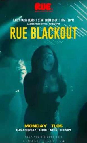RUE WINE AND COCKTAIL BAR KEMANG JAKARTA - RUE BLACKOUT