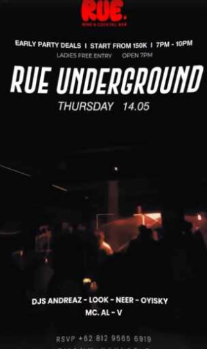 RUE WINE AND COCKTAIL BAR KEMANG JAKARTA - RUE UNDERGROUND