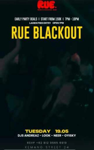 RUE WINE AND COCKTAIL BAR KEMANG JAKARTA - RUE BLACKOUT