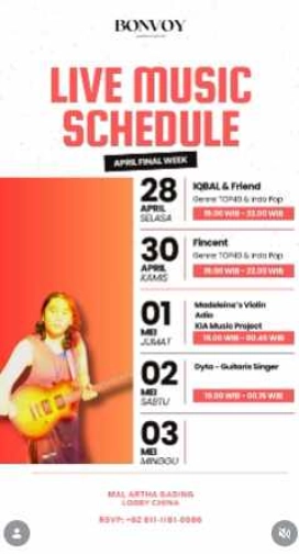 BONVOY KELAPA GADING JAKARTA - SATURDAY