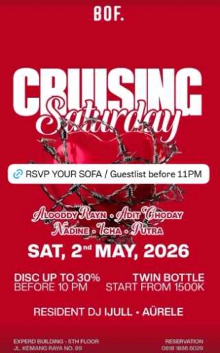 BOF KEMANG JAKARTA - CRUISING SATURDAY