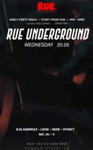 RUE WINE AND COCKTAIL BAR KEMANG JAKARTA - RUE UNDERGROUND