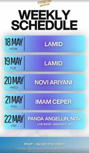 DRAGON CHAMBER JAKARTA - WEDNESDAY