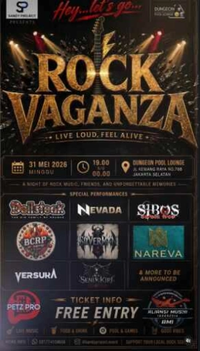 DUNGEON POOL LOUNGE KEMANG JAKARTA - ROCK VAGANZA