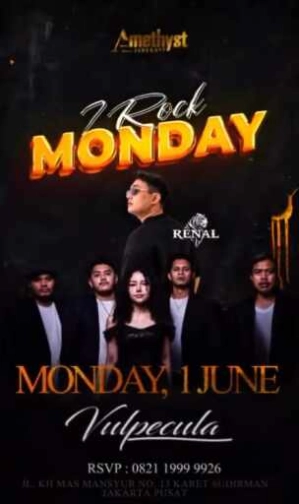 AMETHYST CLUB JAKARTA - I ROCK MONDAY